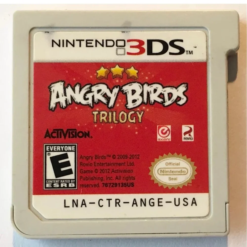 Angry Birds Trilogy Nintendo 3DS Game Cartridge Activision LNA-CTR-ANGE-USA
